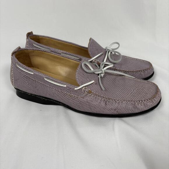 Cole Haan Size: 8.5 Purple Snake Print Loafers | Minimalist, luxury - Picture 3 of 9
